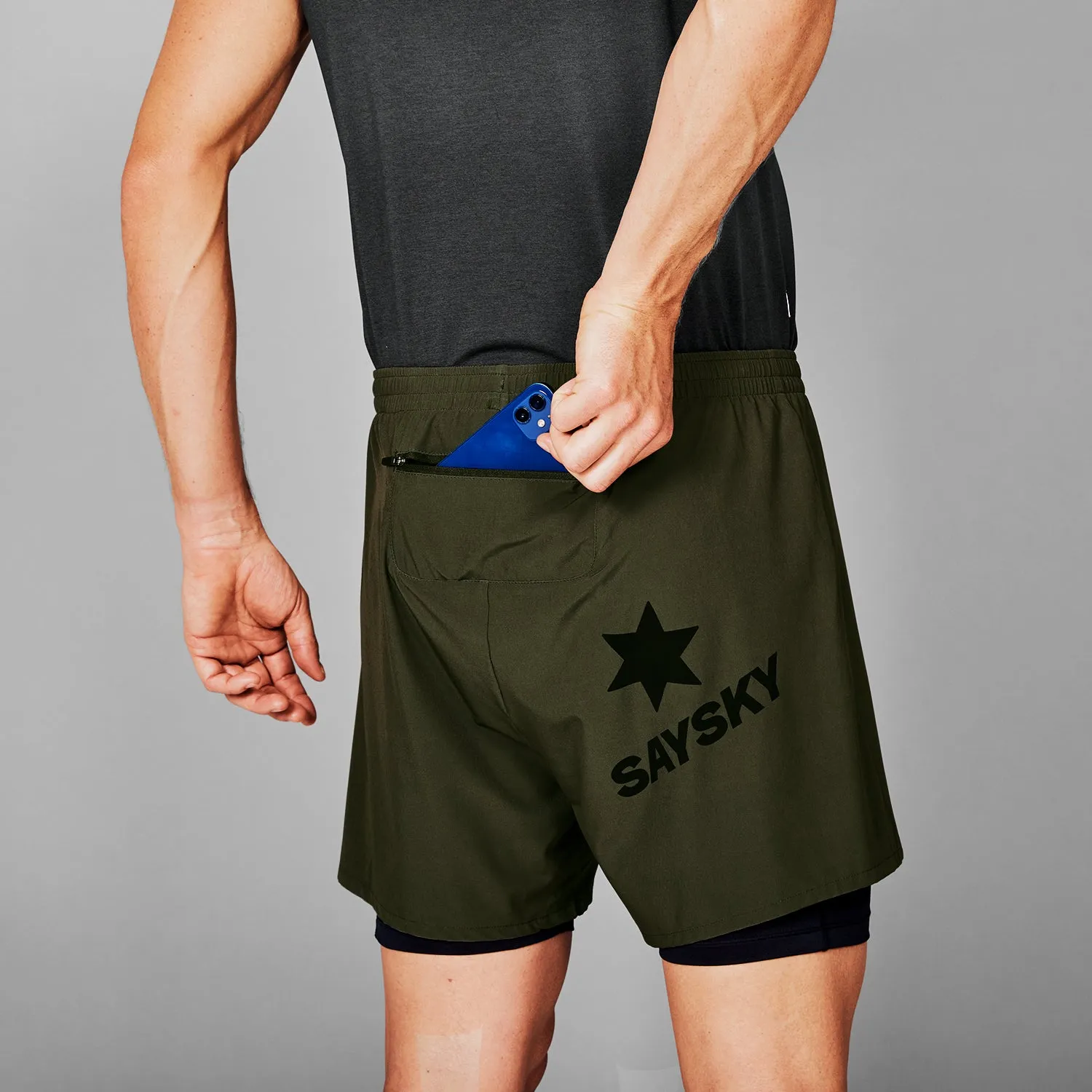 2 in 1 Pace Shorts 5''