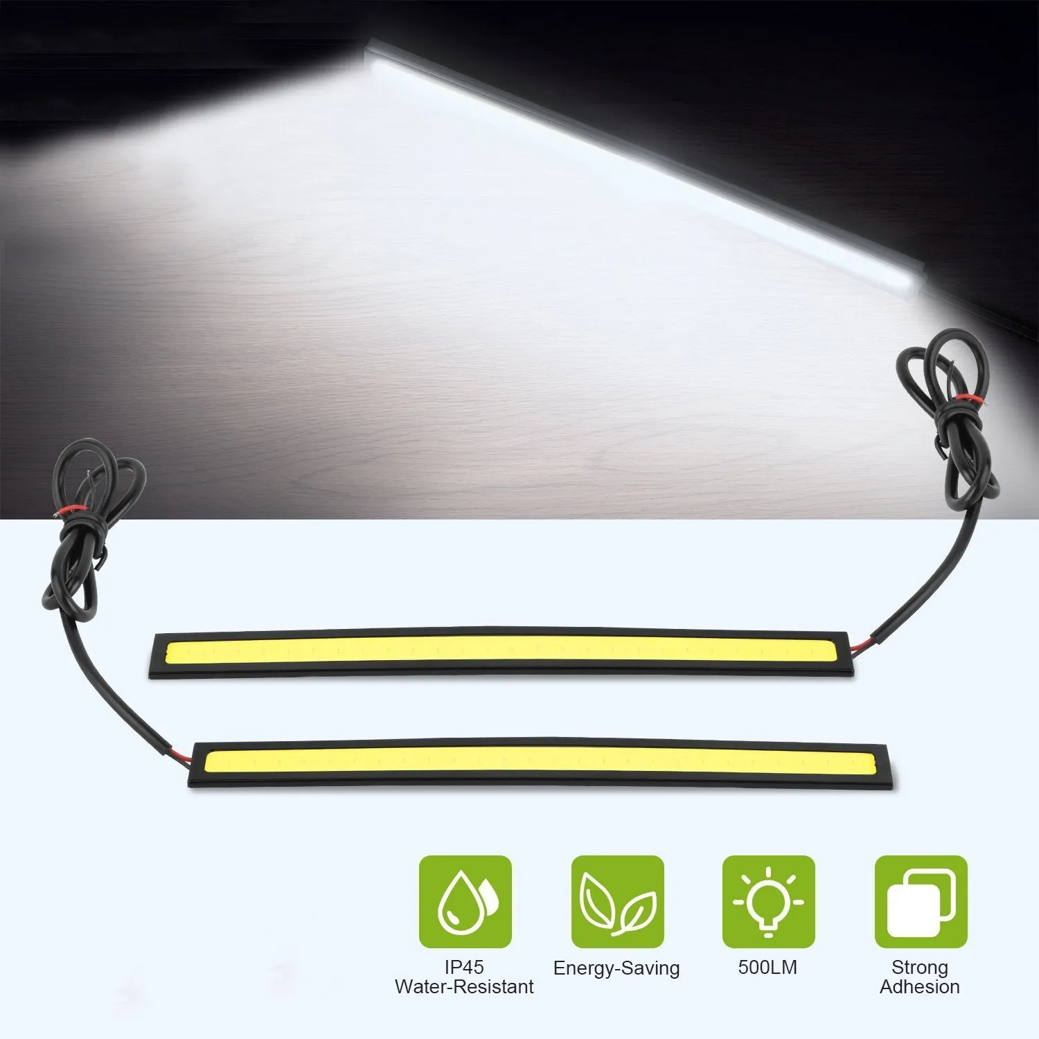 2-Pieces: Car LED Daytime Running Lights