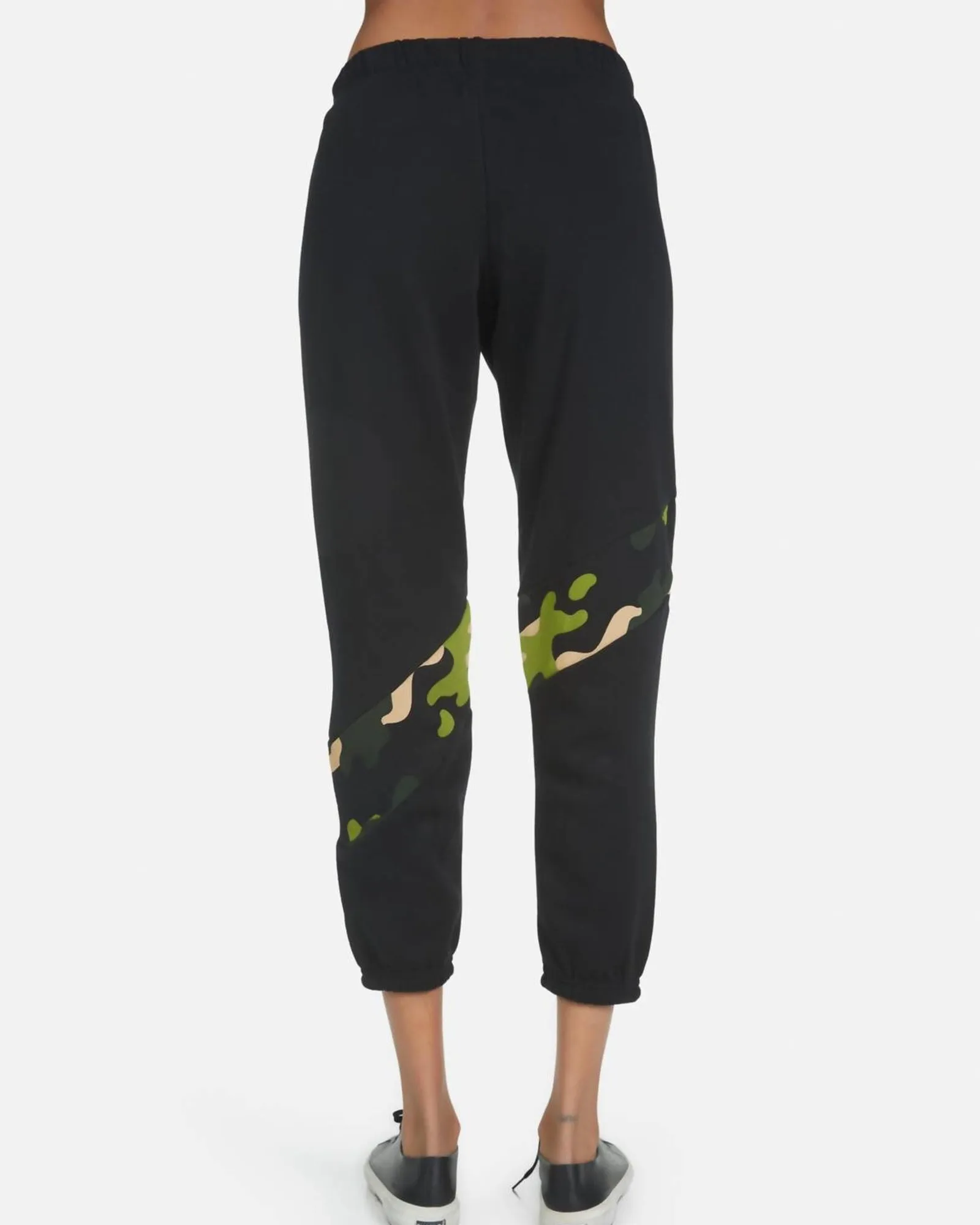 Abra Lip Sweatpants in Black/Camo | Black/Camo