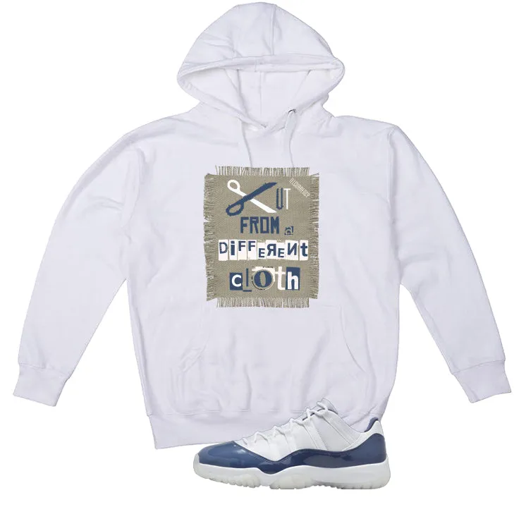 Air Jordan 11 Low Diffused Blue White T-Shirt (Cut from a different cloth)| illcurrency