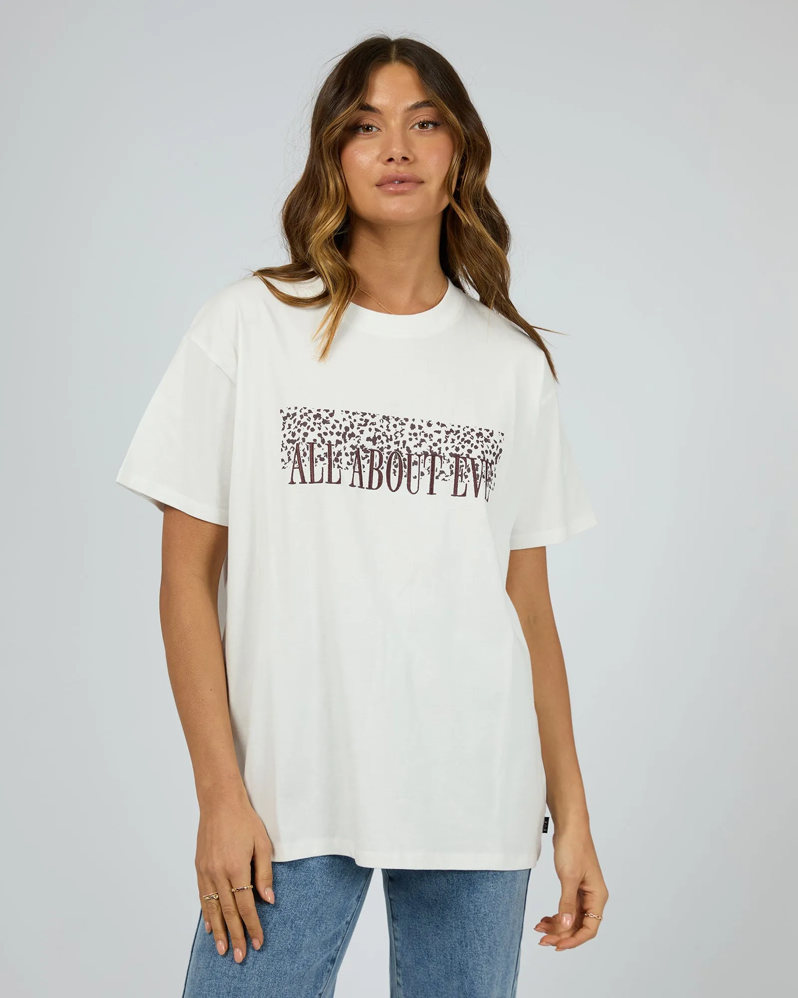 All About Eve Rhi Standard Tee Vintage White