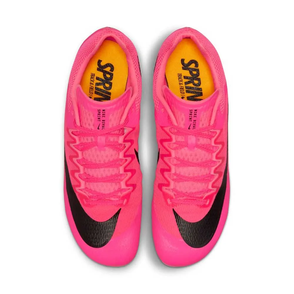 All Gender Nike Zoom Rival Sprint Spike- Hyper Pink/Black/Laser Orange- Regular (D)