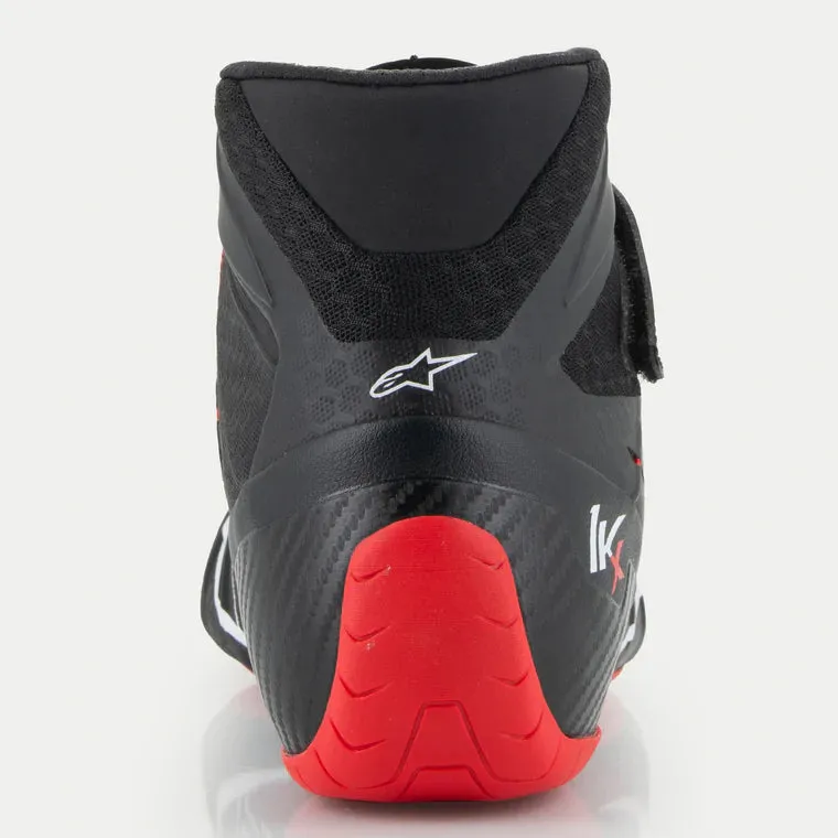 ALPINESTARS 2712124_123_10,5 Karting shoes TECH-1 KX V3 FIA 8877-2022 - Black / White / Red, Size 10,5