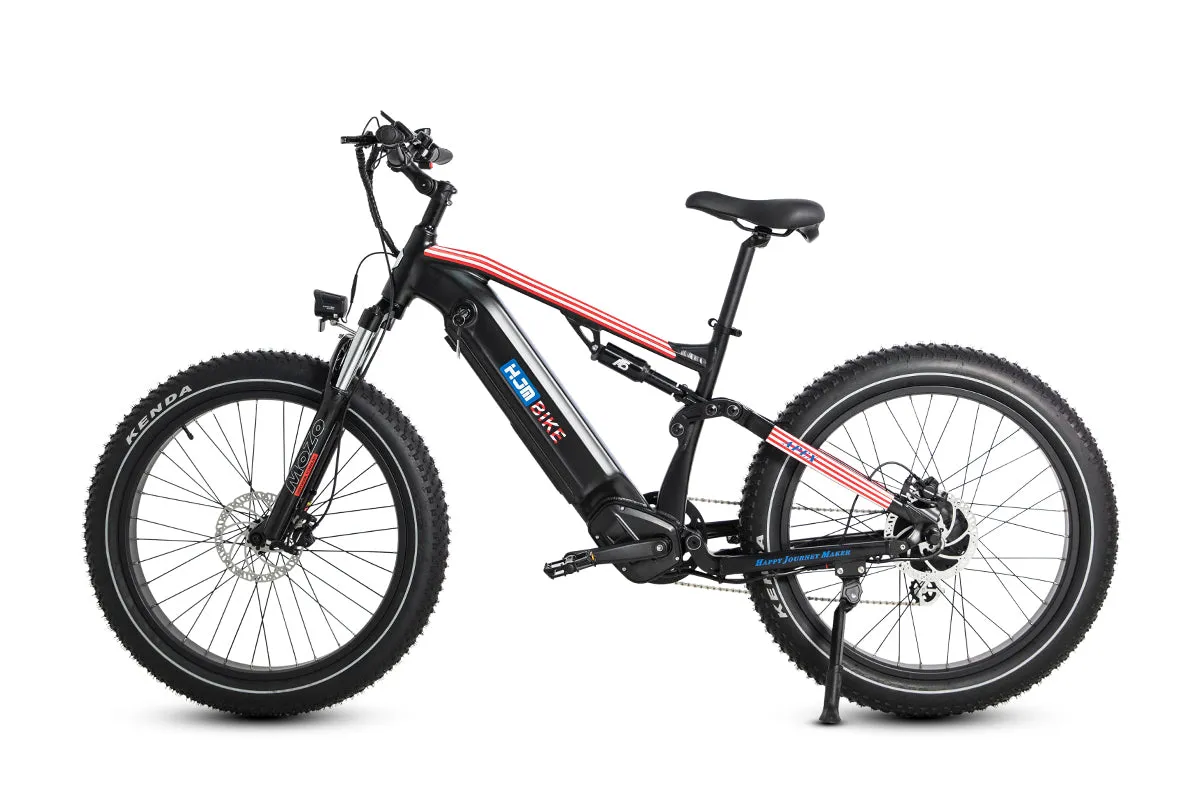 Apex Full Suspension Fat Tire Ebike 1000W