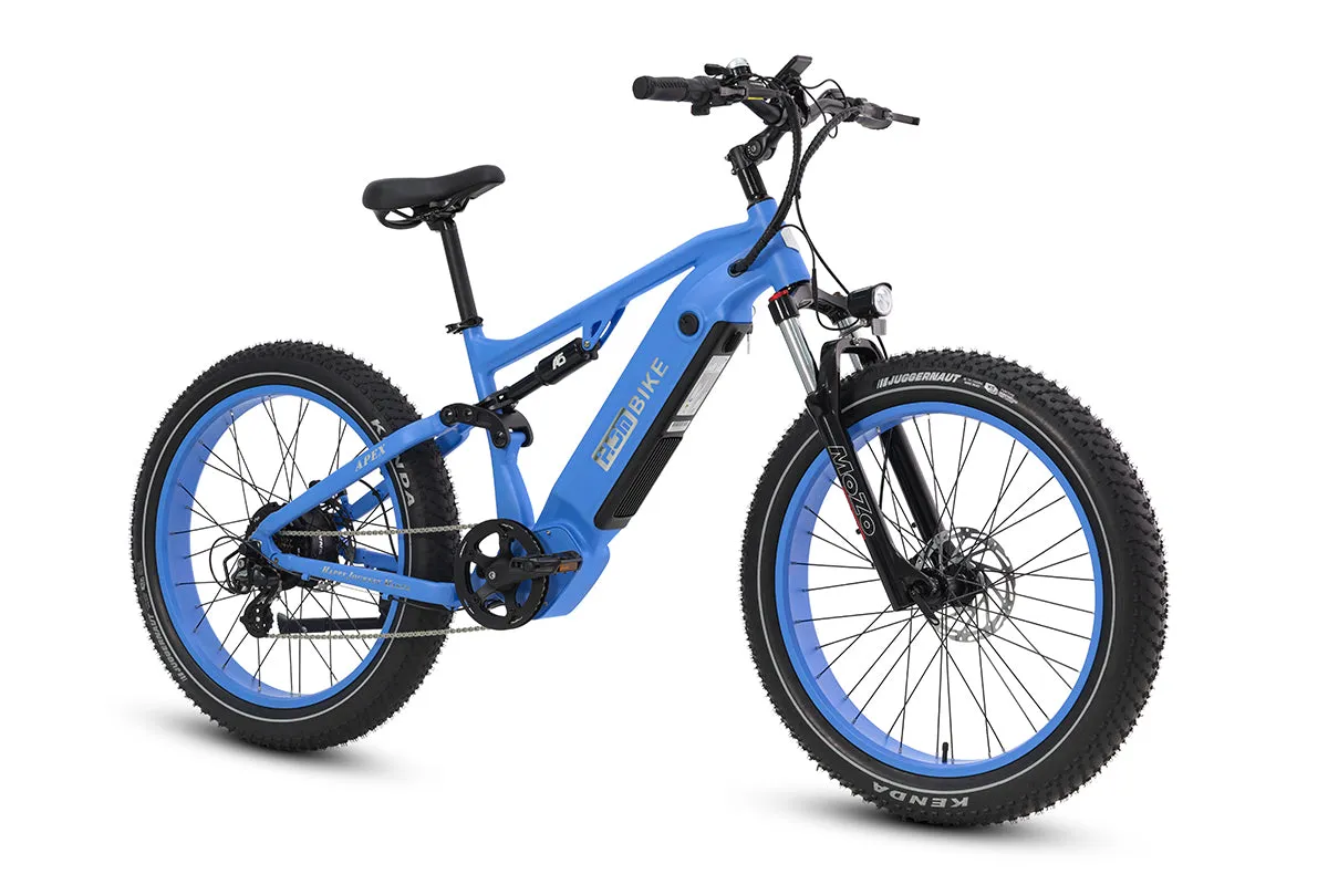 Apex Full Suspension Fat Tire Ebike 1000W