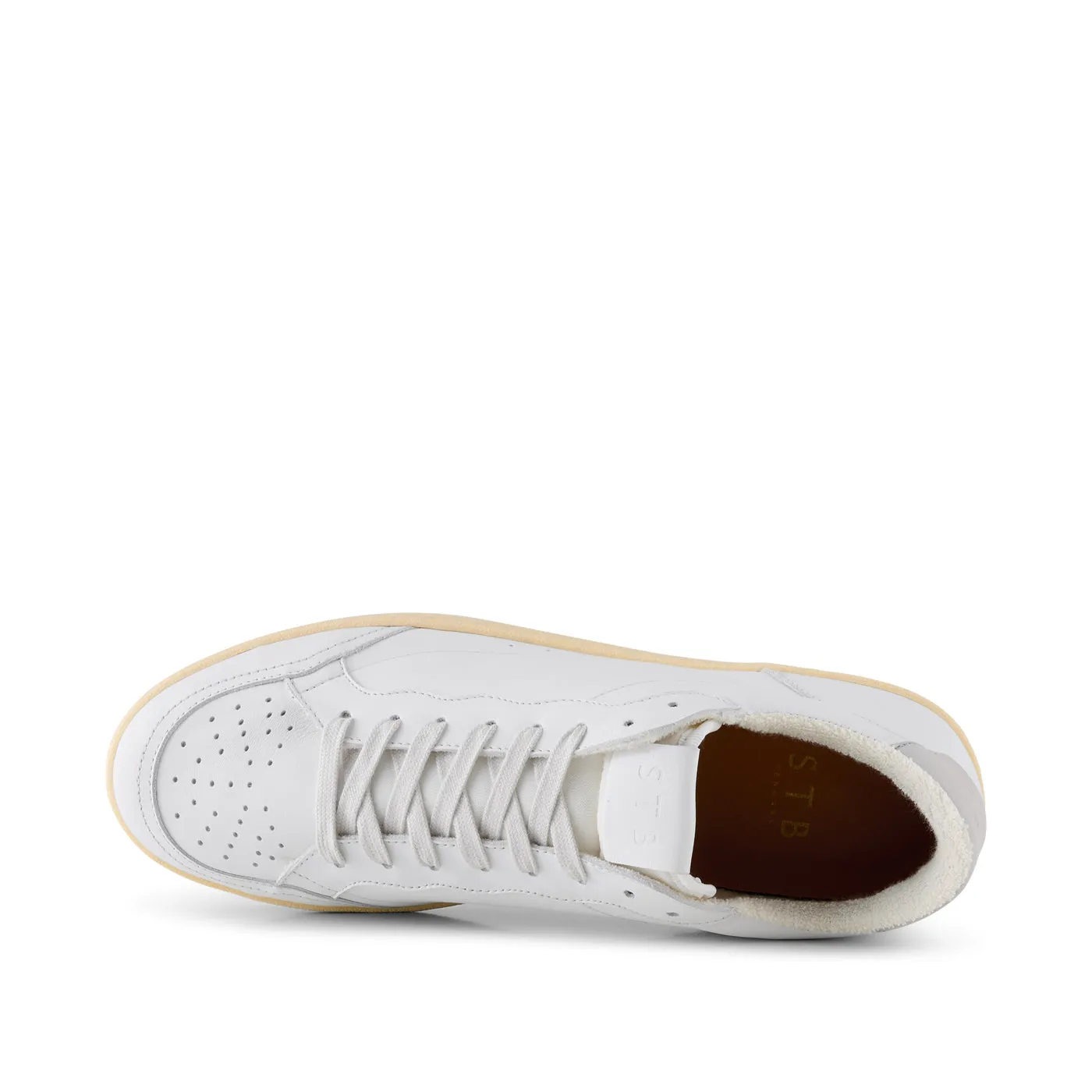 Babtiste sneaker leather - WHITE / WHITE