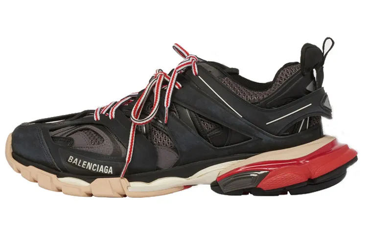 Balenciaga Track Sneakers, Black/Grey/Red