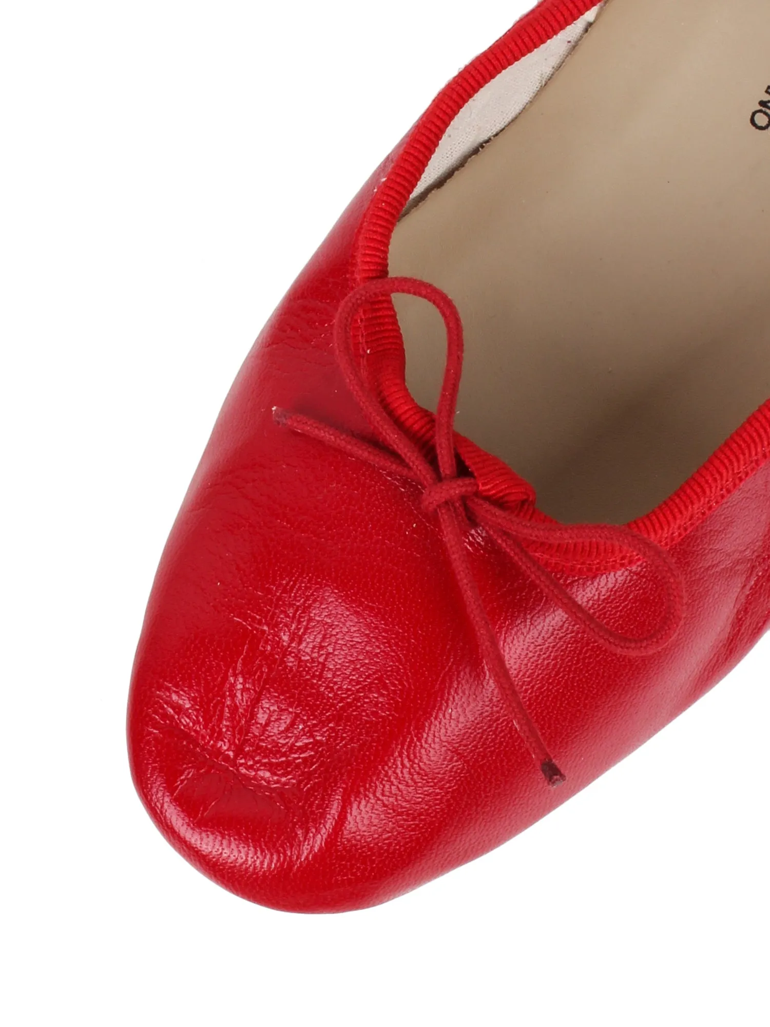 Ballet Flats_Red Leather