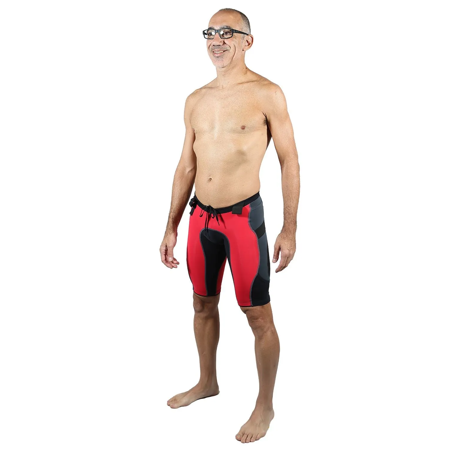 Bermuda TRAIL RUNNING Vermelho/Preto/Estanho - Masculina