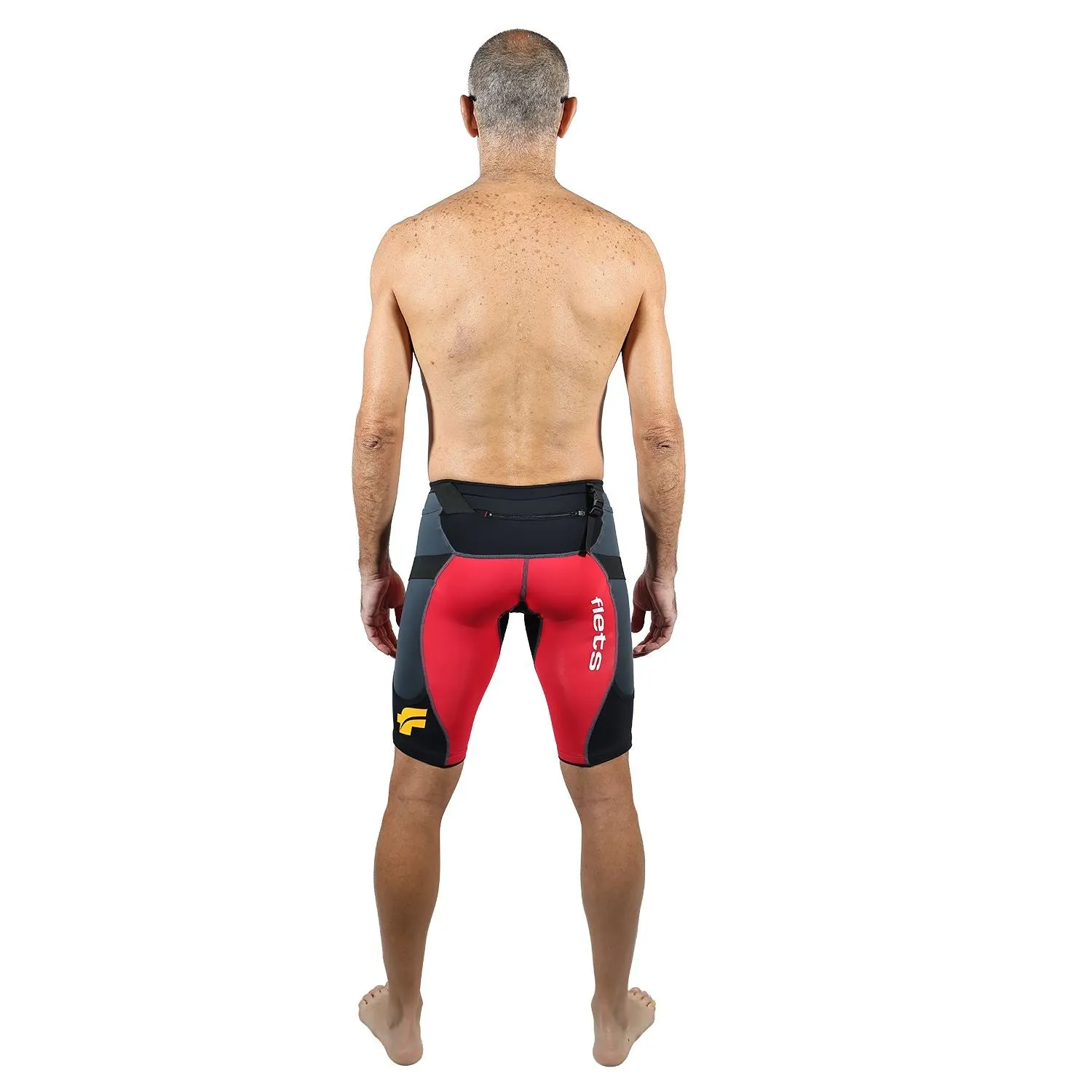 Bermuda TRAIL RUNNING Vermelho/Preto/Estanho - Masculina