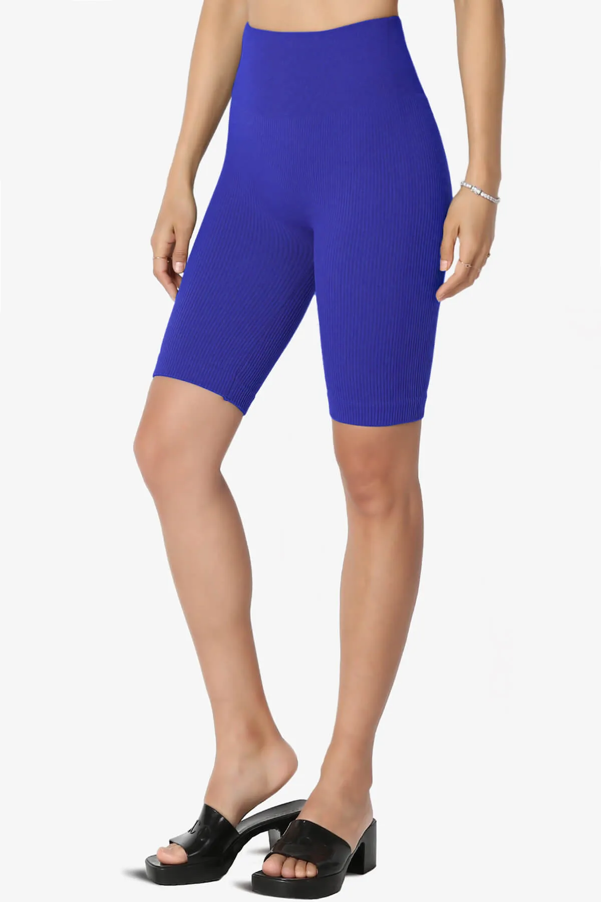 Billion Compression Ribbed Seamless Biker Shorts