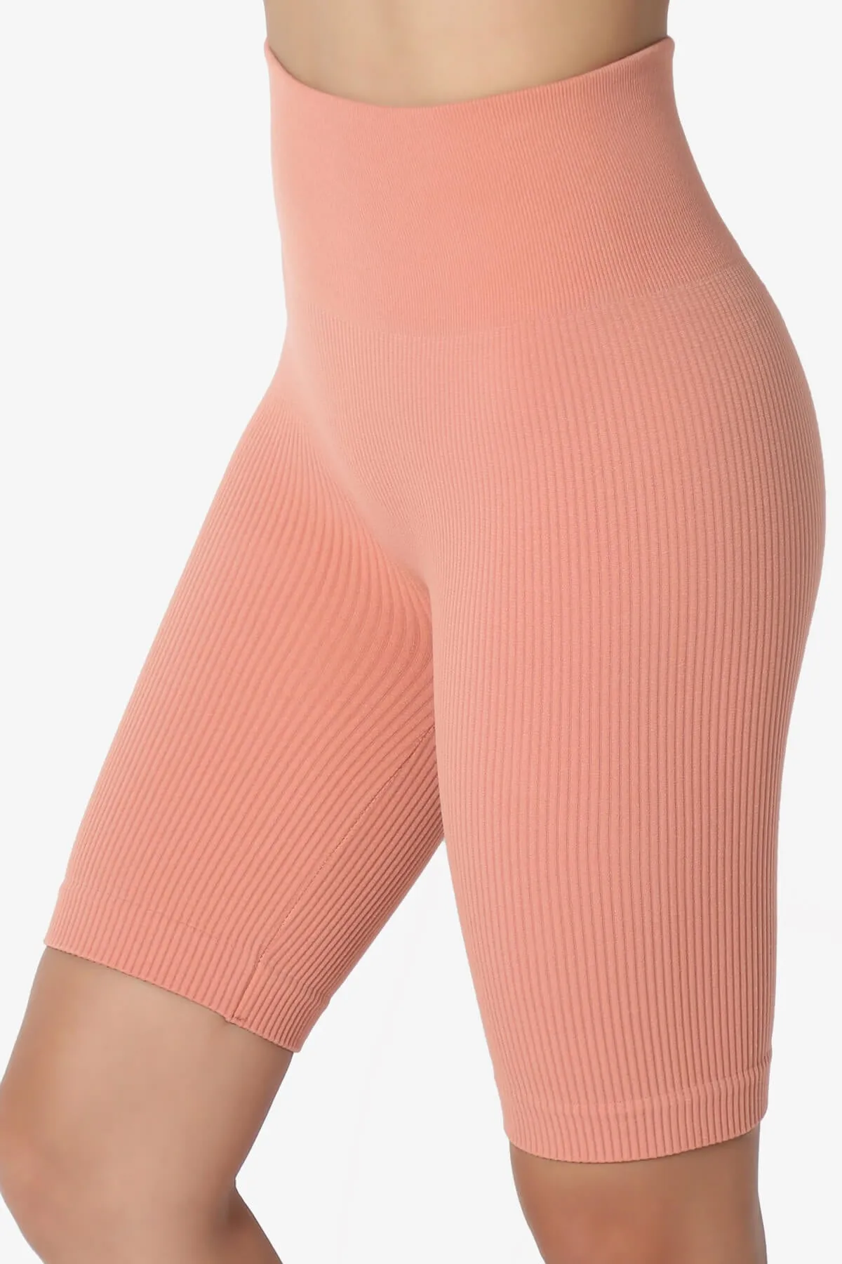 Billion Compression Ribbed Seamless Biker Shorts