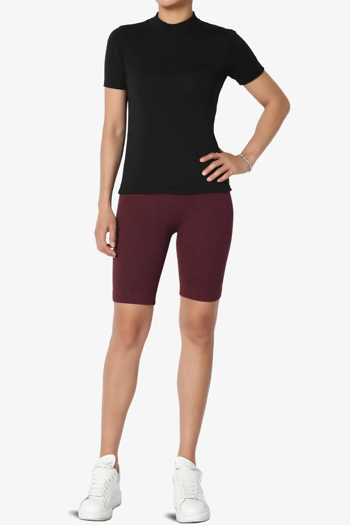 Billion Compression Ribbed Seamless Biker Shorts