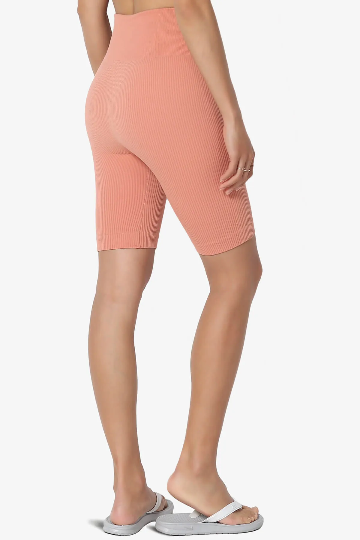 Billion Compression Ribbed Seamless Biker Shorts