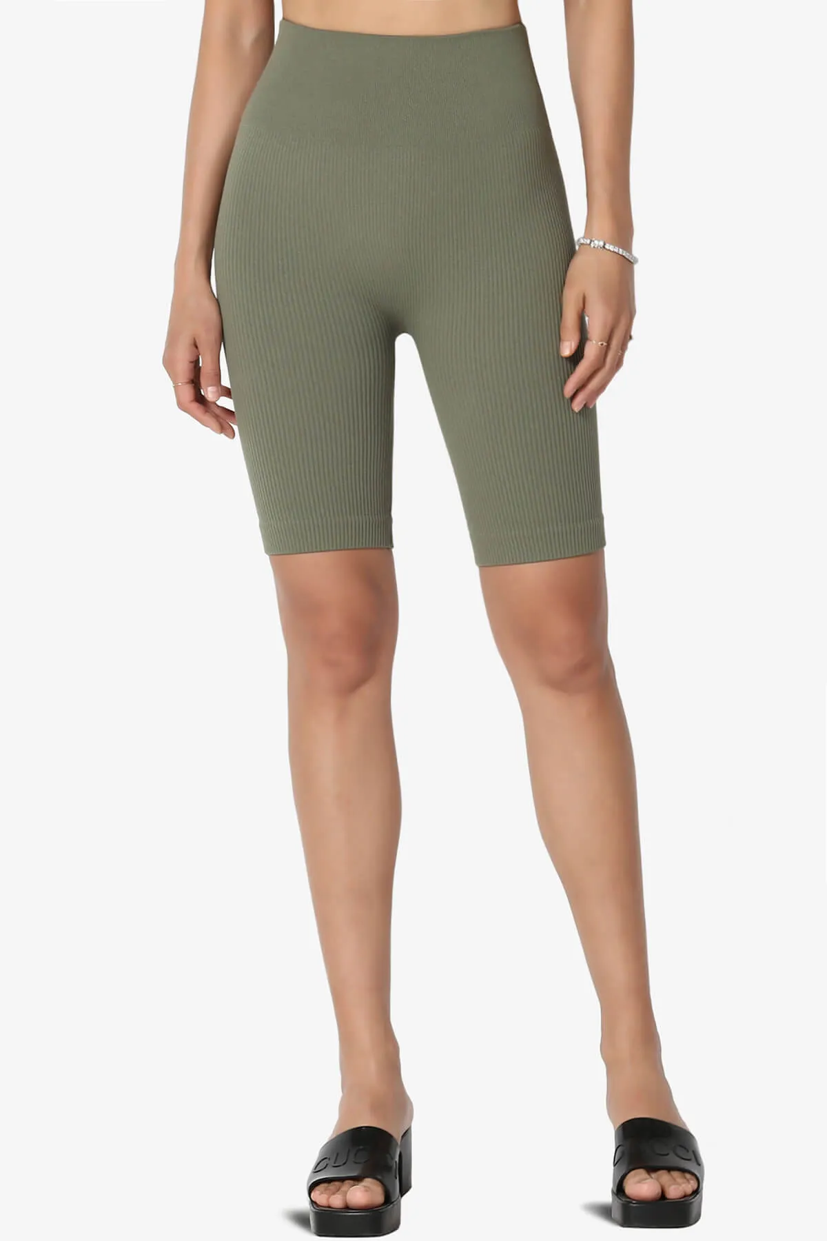 Billion Compression Ribbed Seamless Biker Shorts