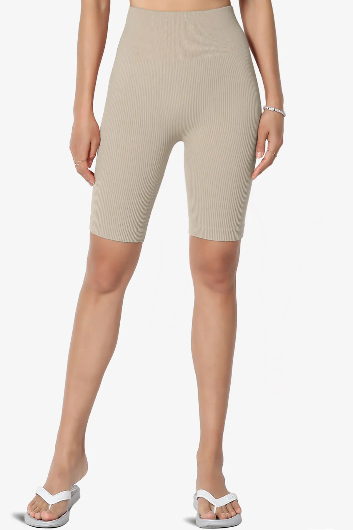 Billion Compression Ribbed Seamless Biker Shorts