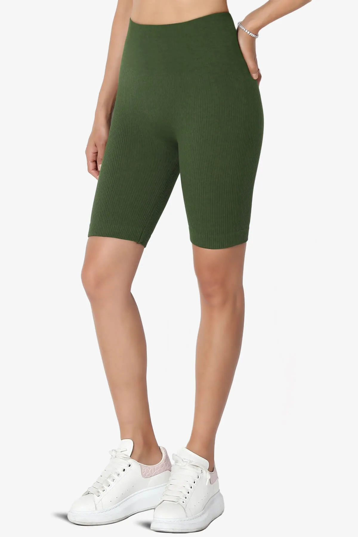 Billion Compression Ribbed Seamless Biker Shorts