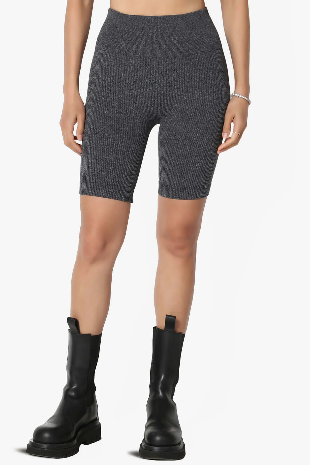 Billion Compression Ribbed Seamless Biker Shorts