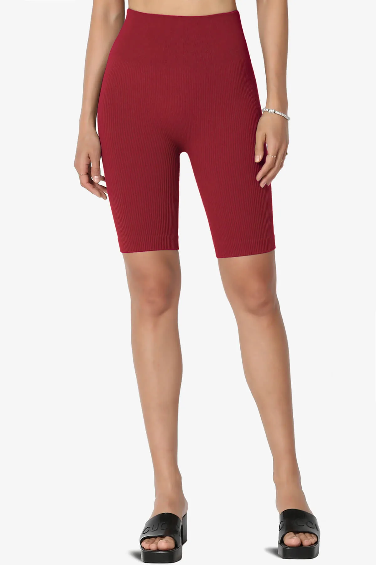 Billion Compression Ribbed Seamless Biker Shorts