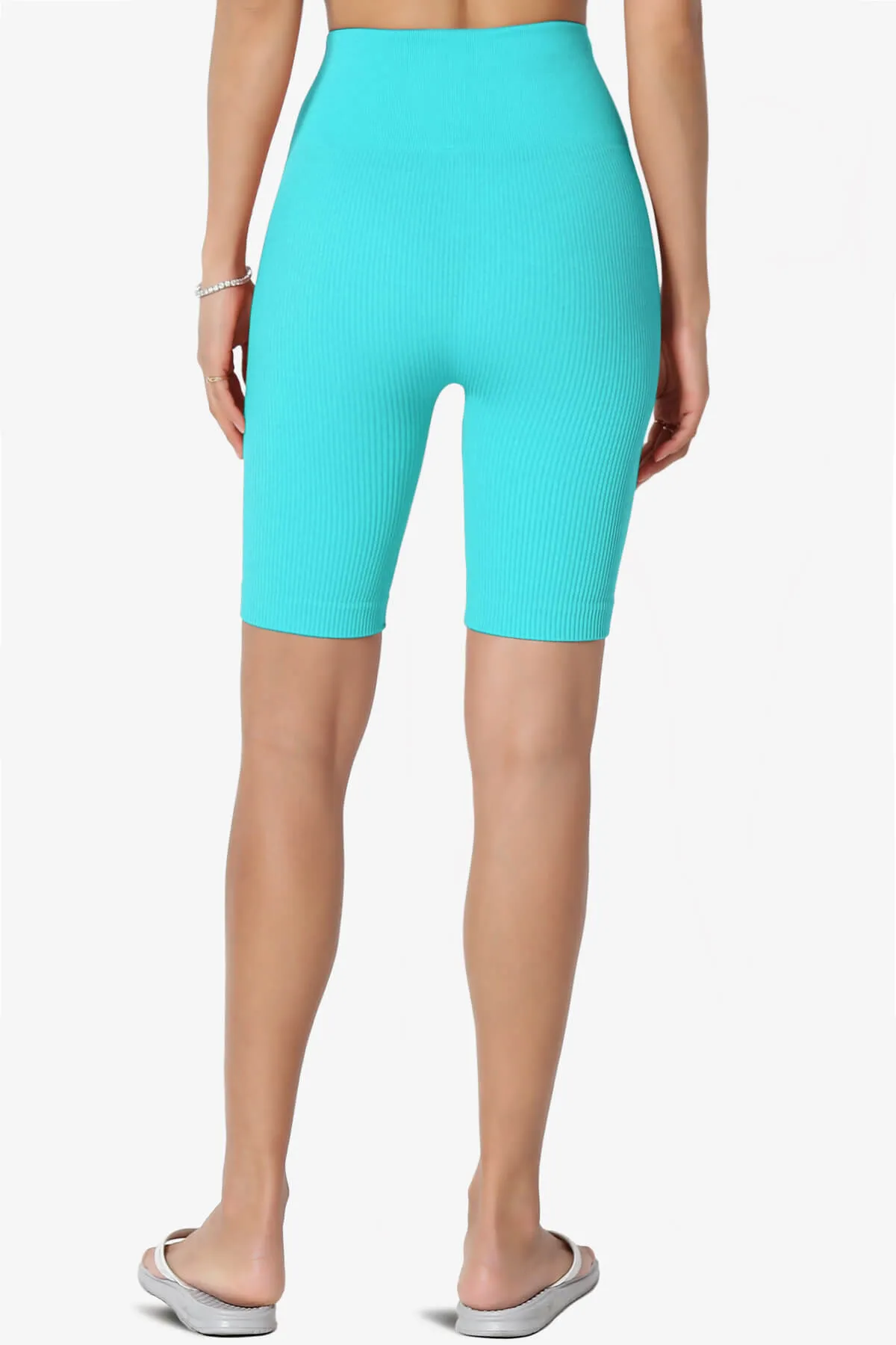 Billion Compression Ribbed Seamless Biker Shorts