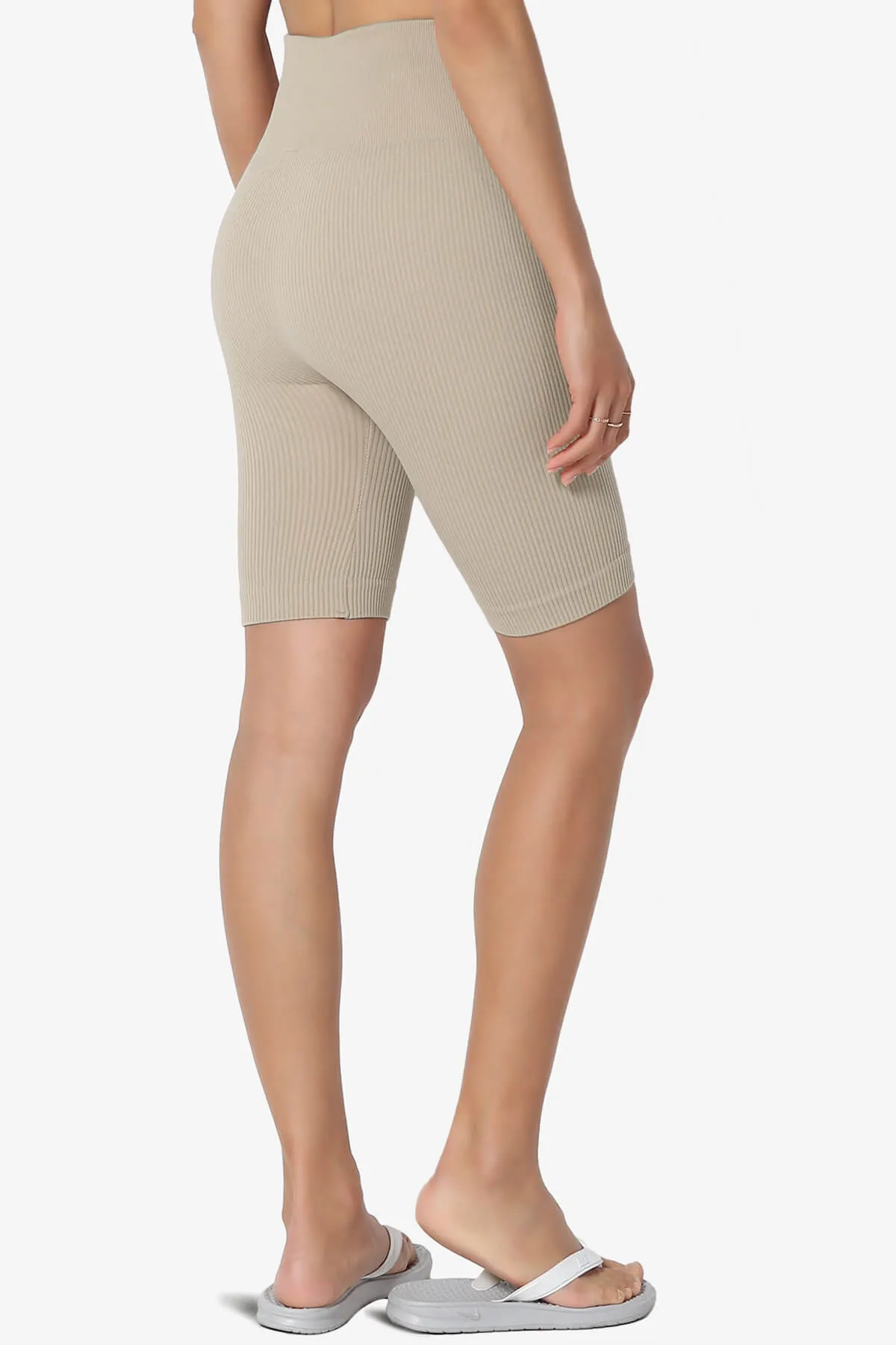 Billion Compression Ribbed Seamless Biker Shorts