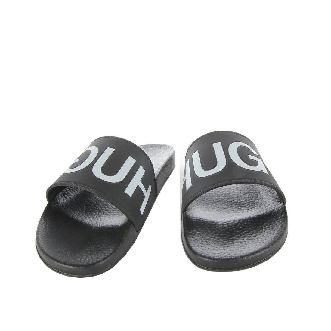 BOSS Strap Logo Timeout Black Slides