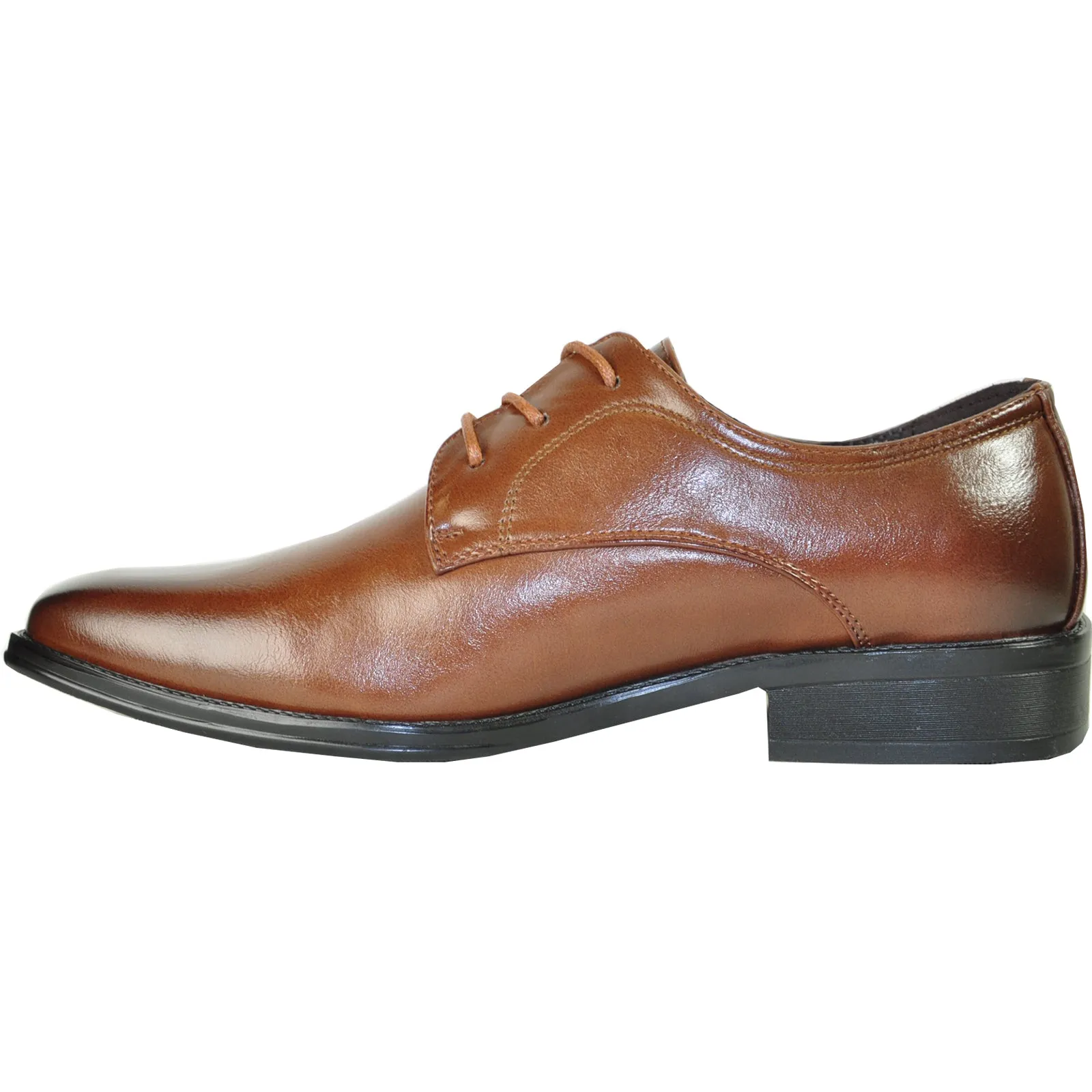 BRAVO Men Dress Shoe MILANO-4 Oxford Shoe Brown