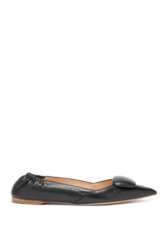 Calin Point-Toe Leather Flats