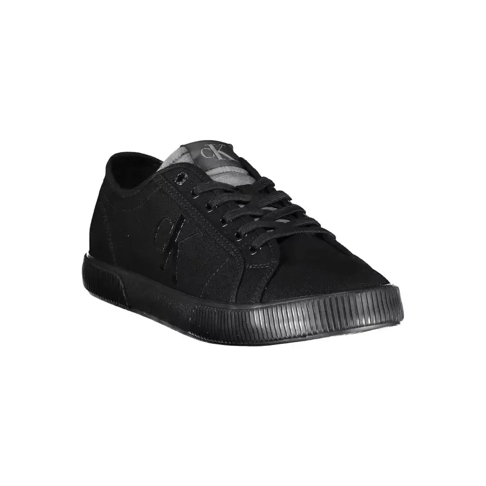 Calvin Klein Black Cotton Men Sneaker