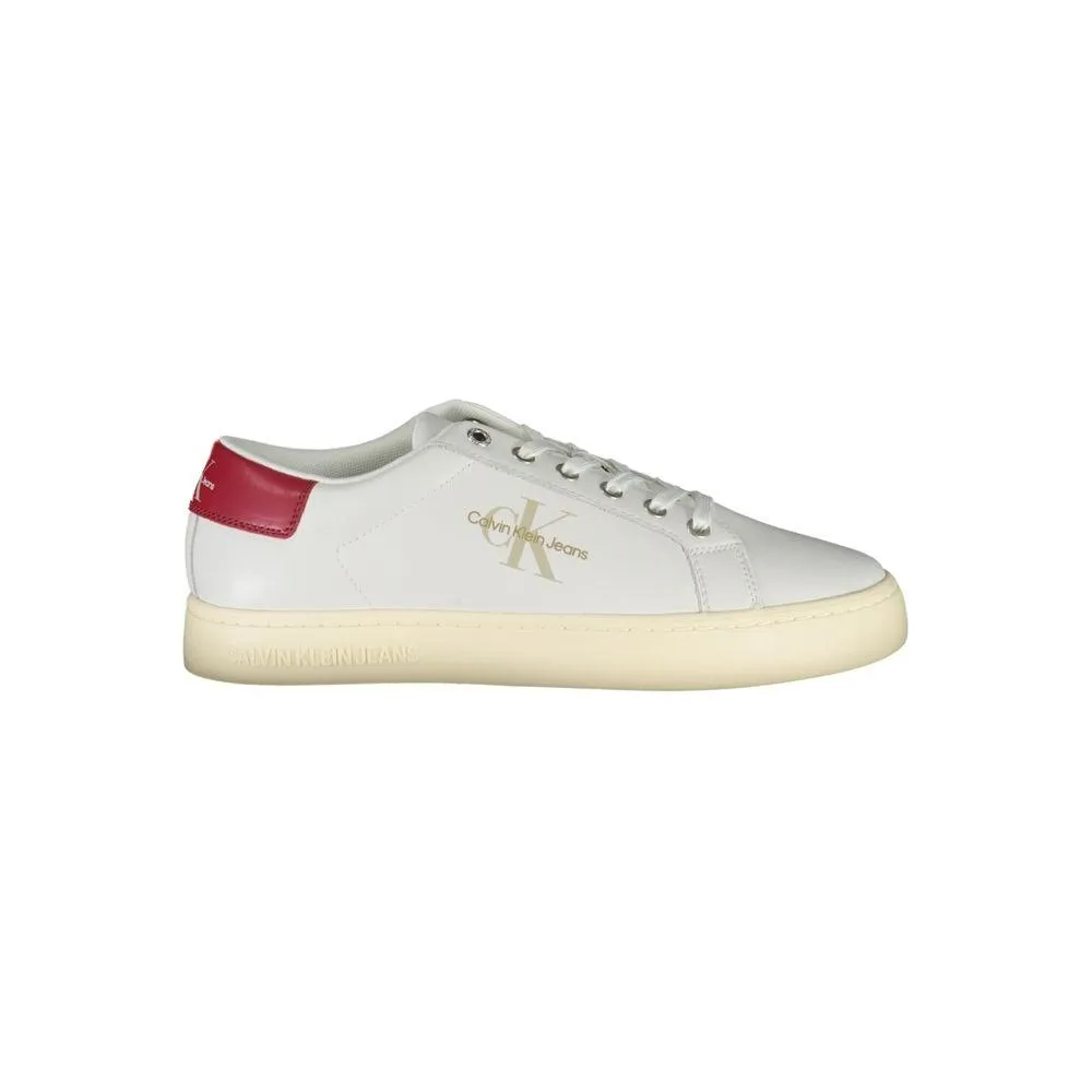 Calvin Klein Eco-Conscious White Lace-up Sneakers