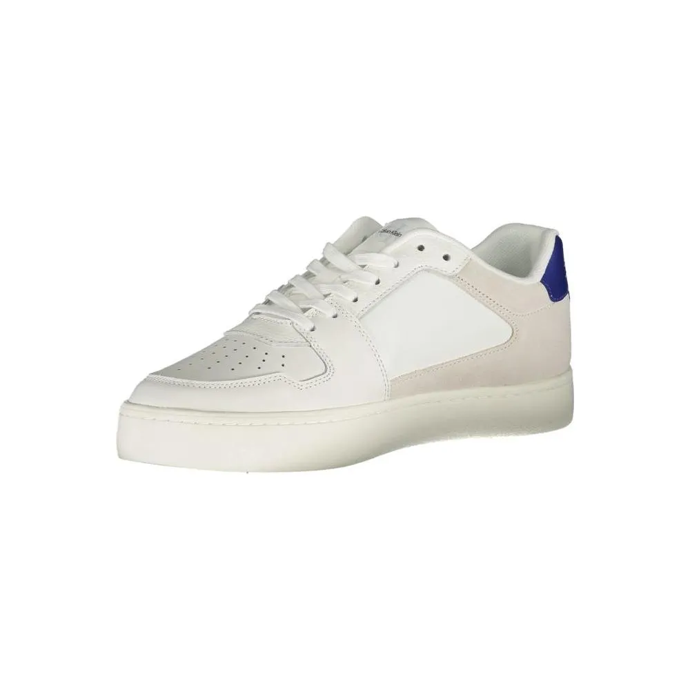 Calvin Klein White Leather Mens Sneaker