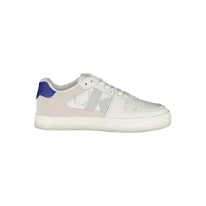 Calvin Klein White Leather Mens Sneaker