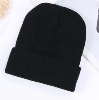 Casual Beanies Bonnet Solid Cap