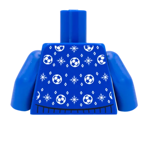 Christmas Football Jumper - CUSTOM DESIGN MINIFIGURE TORSO