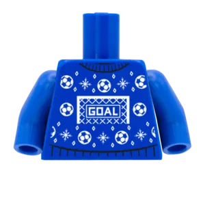 Christmas Football Jumper - CUSTOM DESIGN MINIFIGURE TORSO