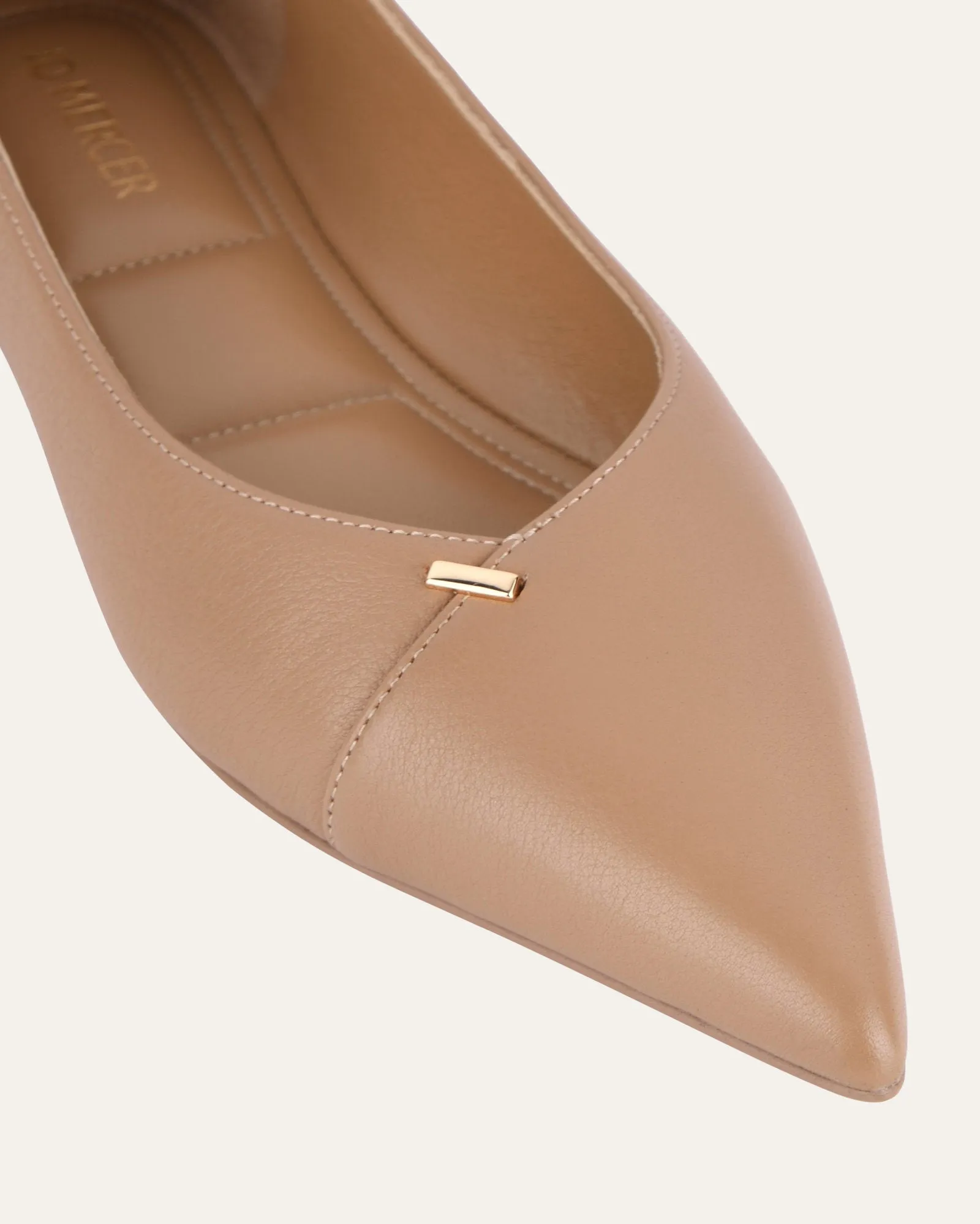 DALTON DRESS FLATS TAN LEATHER