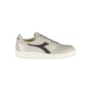 Diadora Gray Leather Women Sneaker