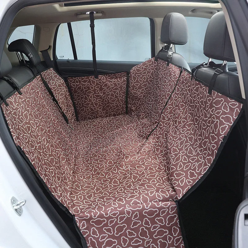 Dog Car Mats, Dog Mats, Golden Retriever Pet Dog Cushions, Rear Car Mats, Waterproof And Dirt-Resistant Car Pet Seat Covers