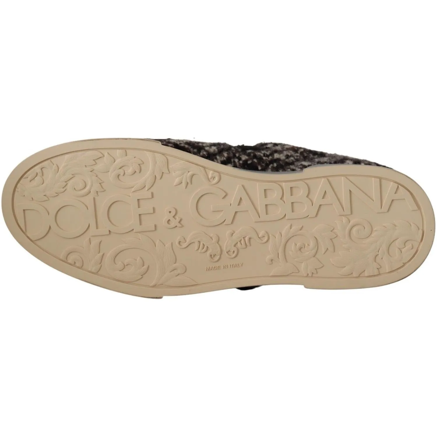 Dolce & Gabbana Silver Elegance Leather Sneakers