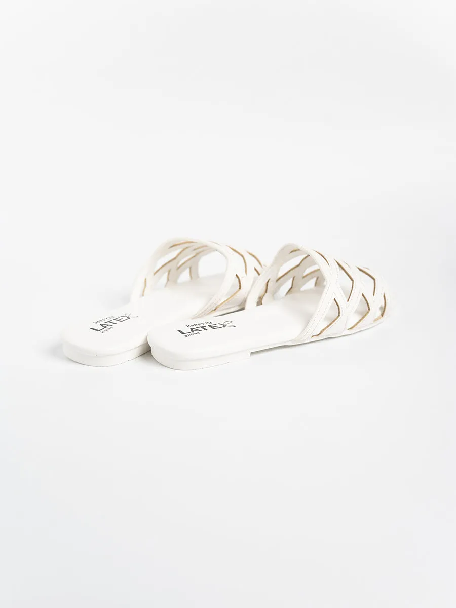 Erin Wavy Stitch Sandals