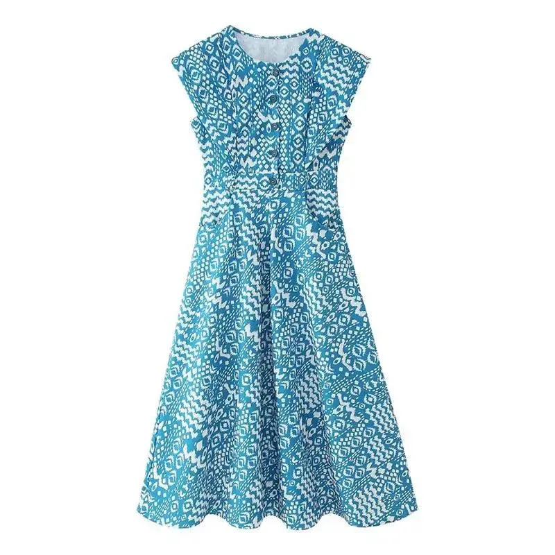 Ethnic Blue Summer long Dress