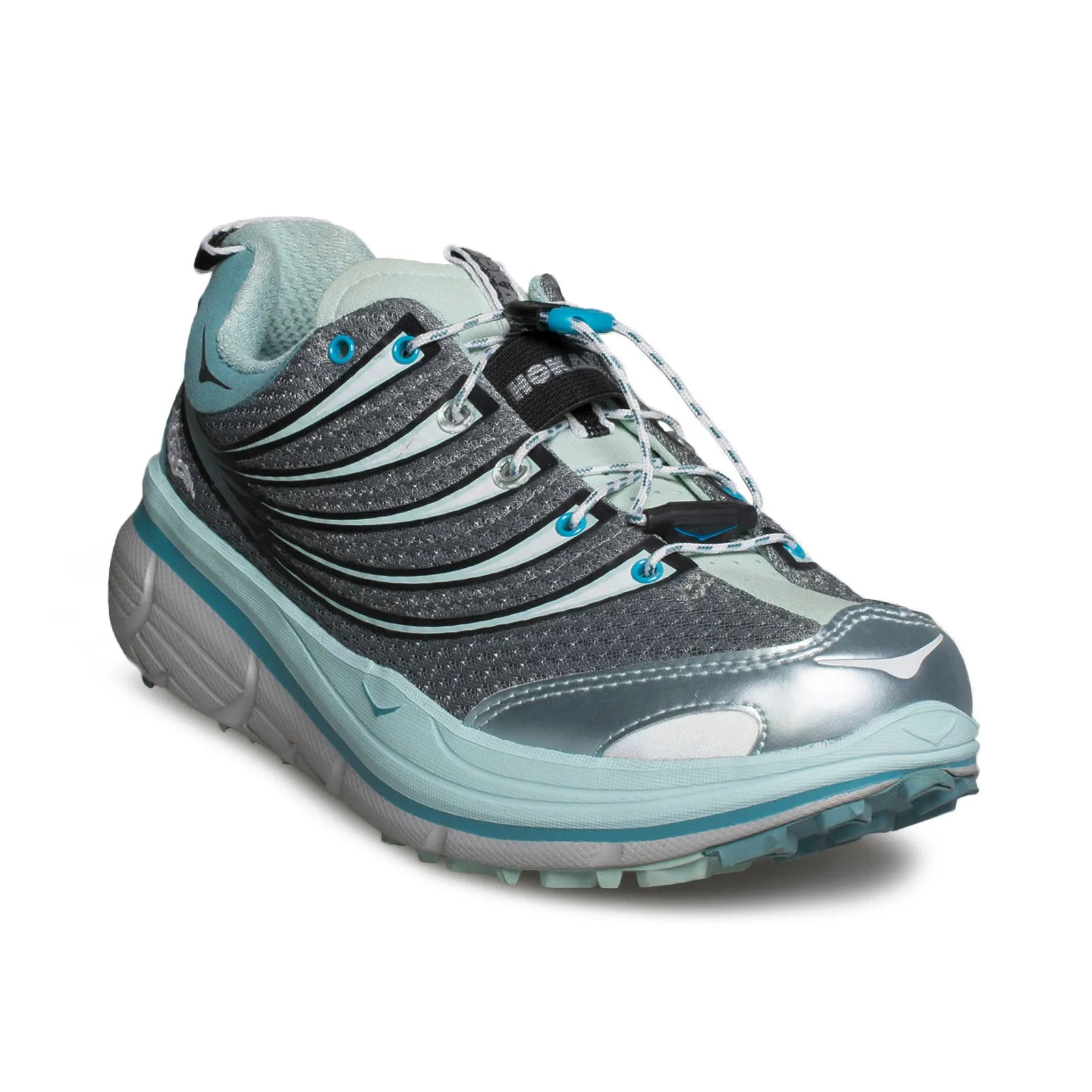 HOKA Kailua Trail Grey / Light Blue / White Shoes - Women's