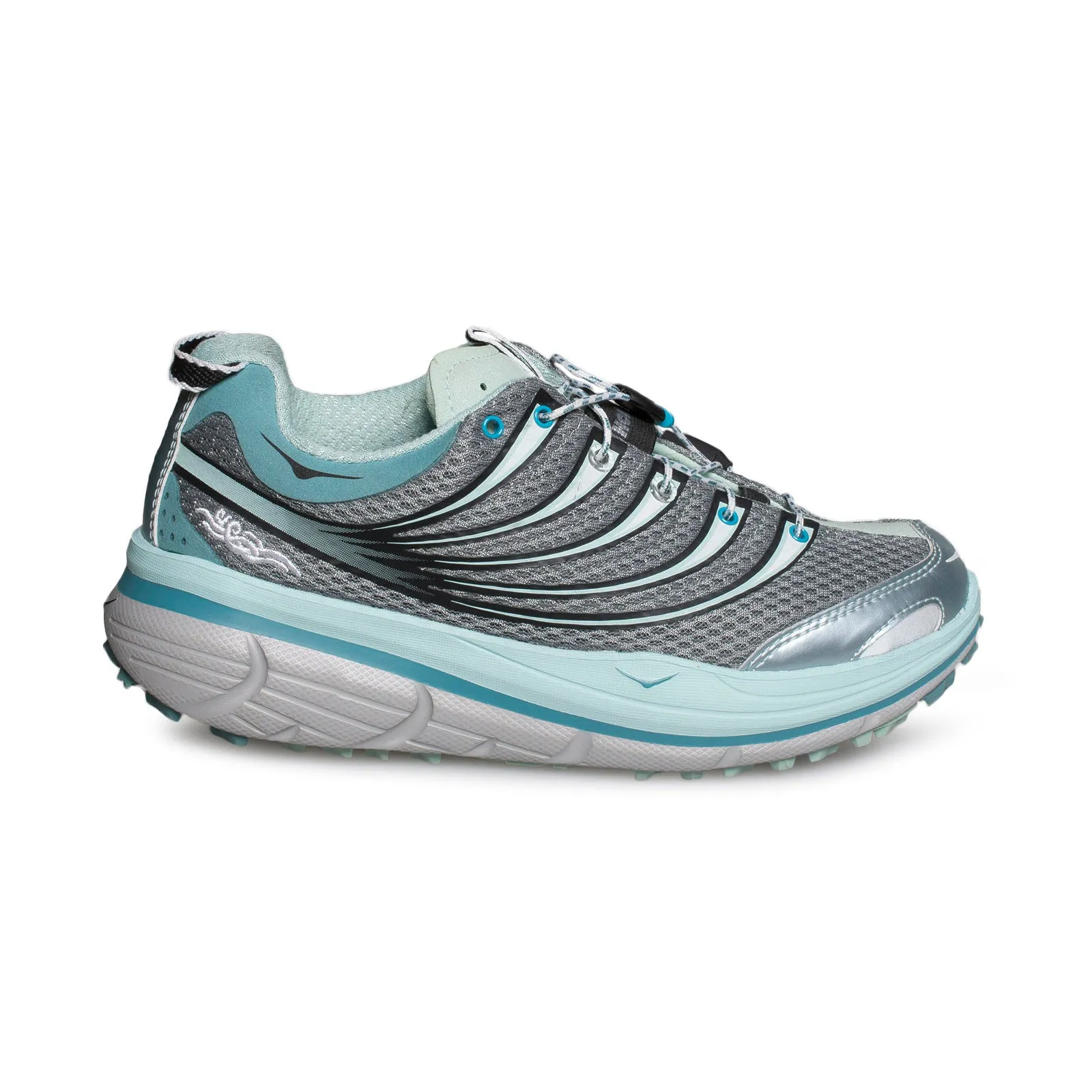 HOKA Kailua Trail Grey / Light Blue / White Shoes - Women's