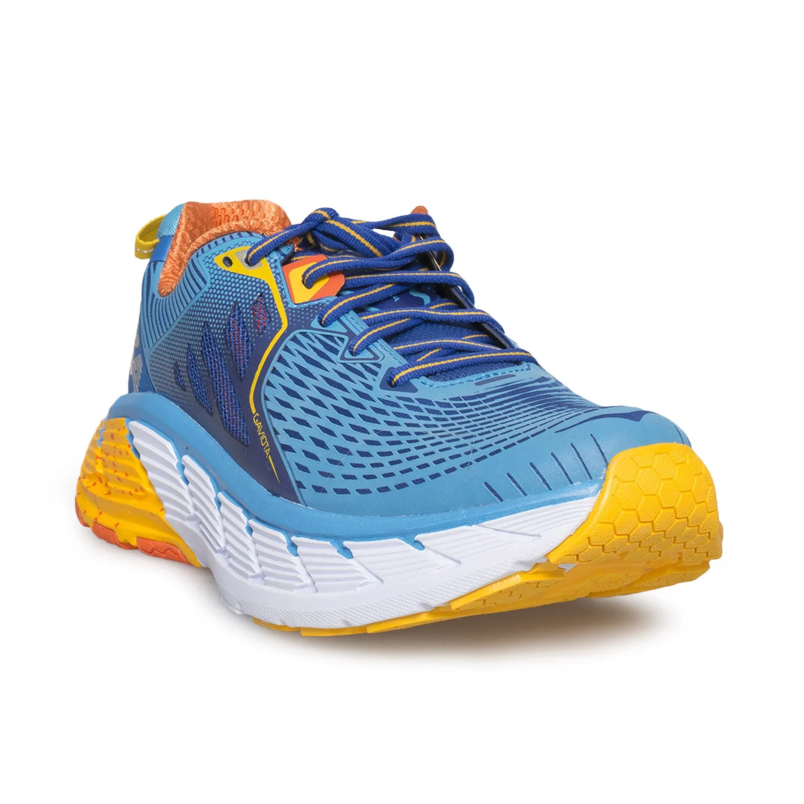 Hoka One One Gaviota Dresden Blue / Gold Fusion Running Shoes