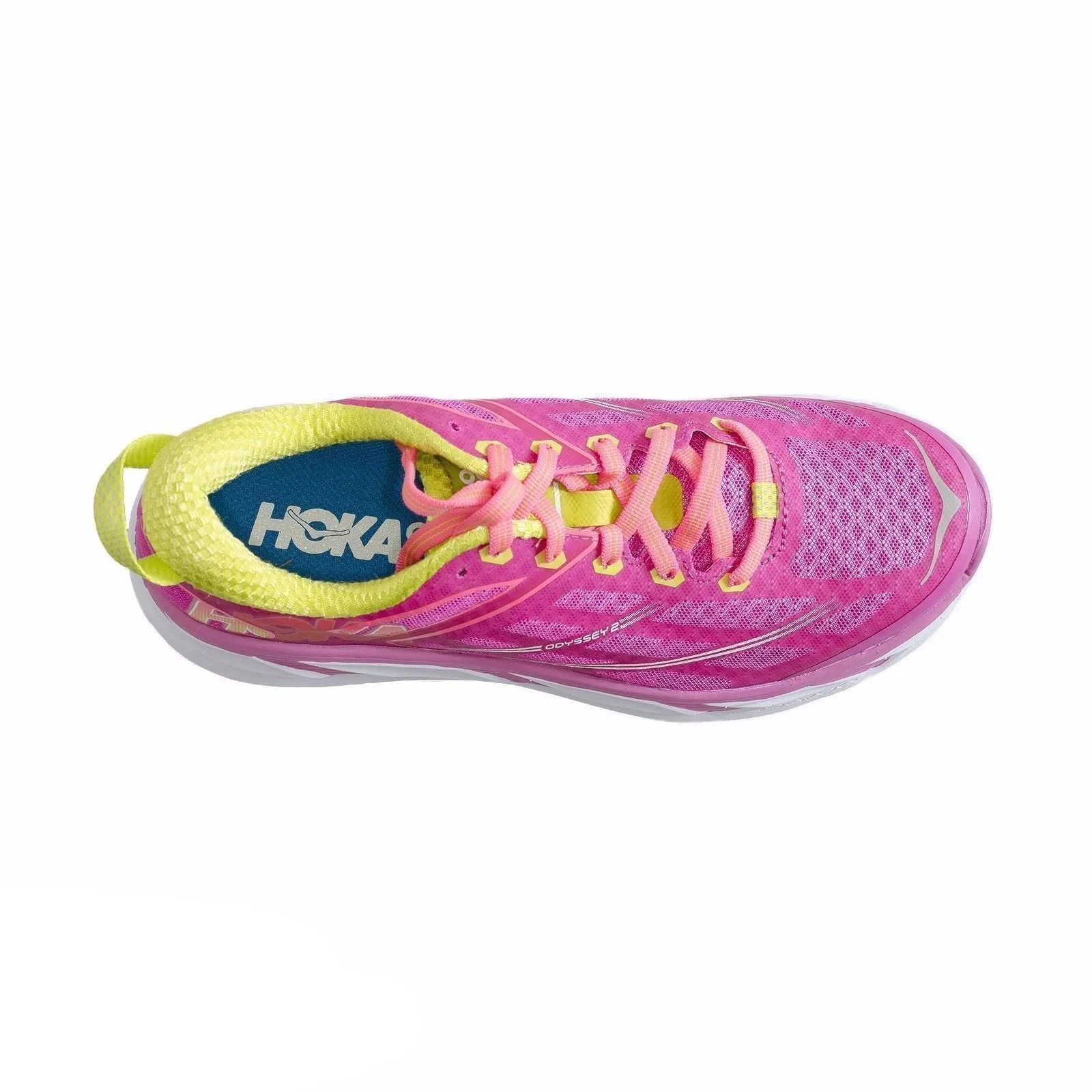 Hoka One One Odyssey 2 Fushia / Neon Coral Running Shoes