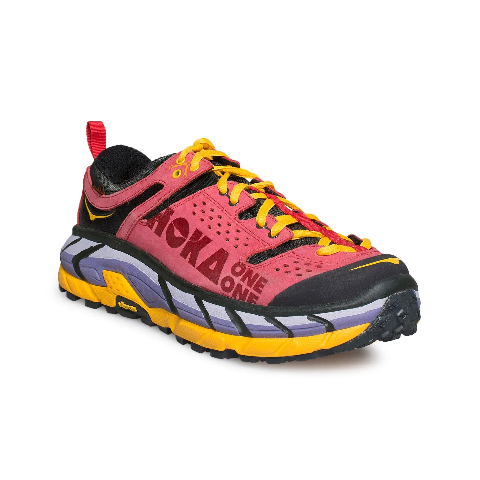 Hoka One One Tor Ultra Low True Red / Saffron Running Shoes - Men's