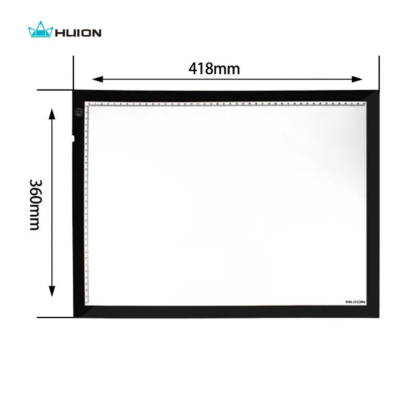 Huion A3 Led Light Pad Acrylic Tracing Boards