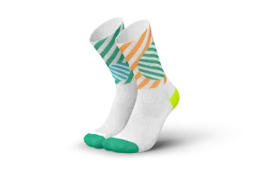 INCYLENCE Running Globes Orange Green Long Sock