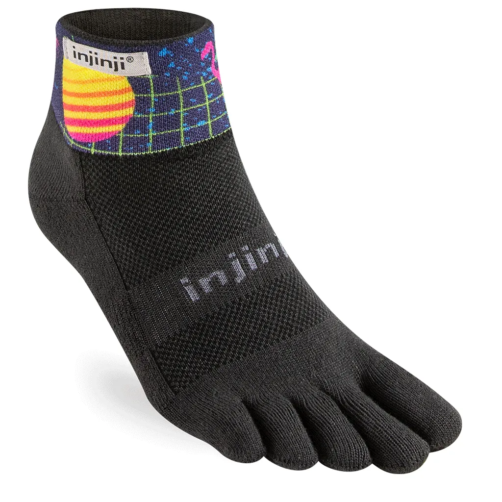 Injinji Spectrum Trail Midweight Mini-Crew Running Socks