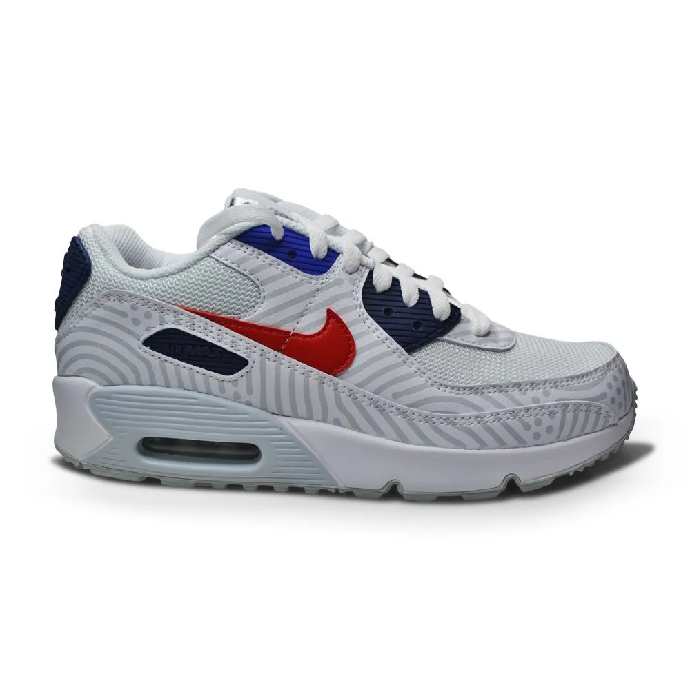 Juniors Nike Air Max 90 GS - CZ8650 100 - White University Red